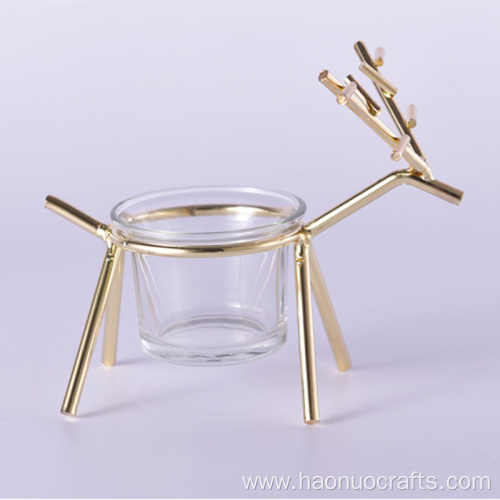 modern Christmas glass candlestick handicrafts directly